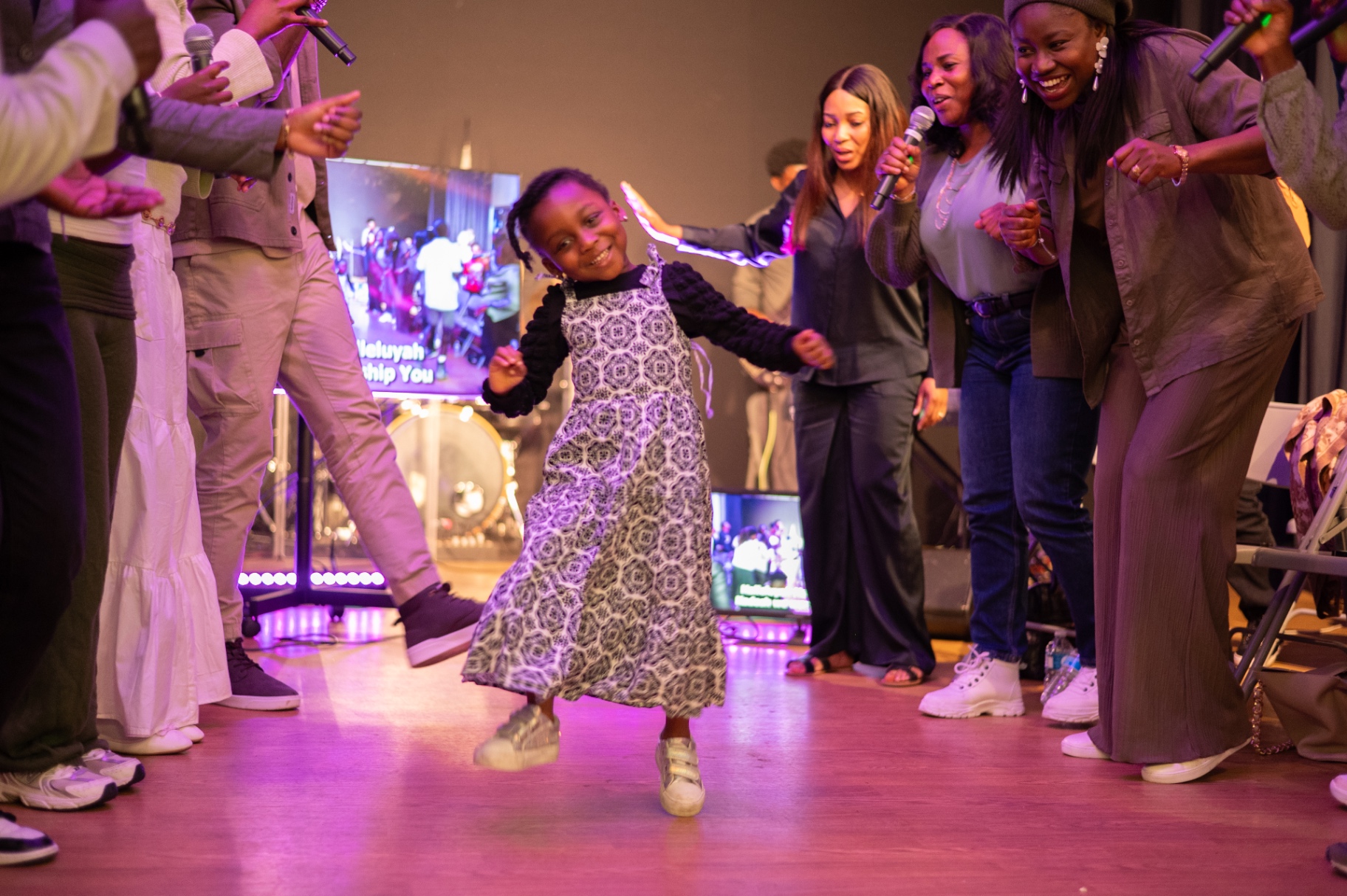Worshippers at a previous Psalms Praise and Prophecies gathering