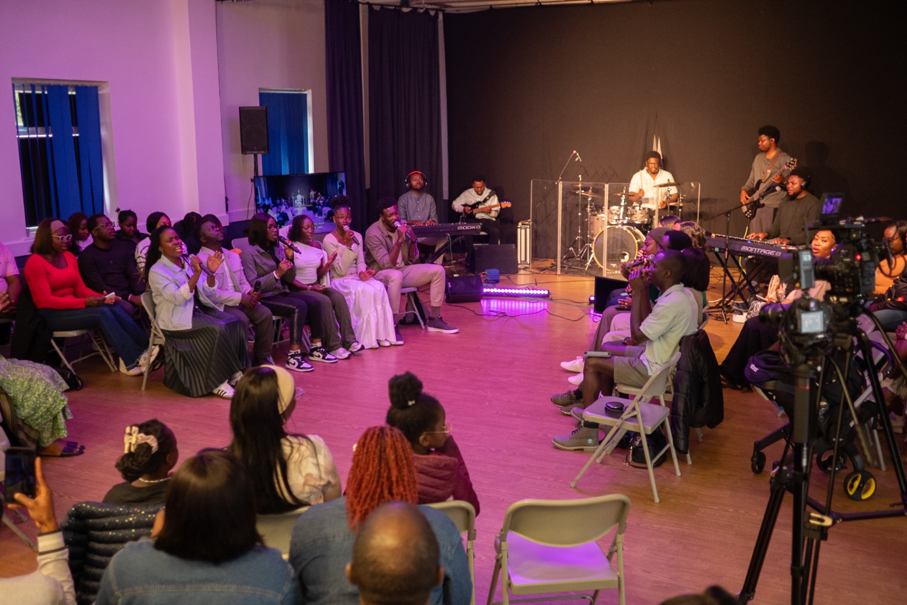 Worshippers at a previous Psalms Praise and Prophecies gathering